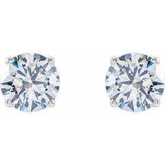 14K White 1 1/4 CTW Lab-Grown Diamond Stud Earrings
