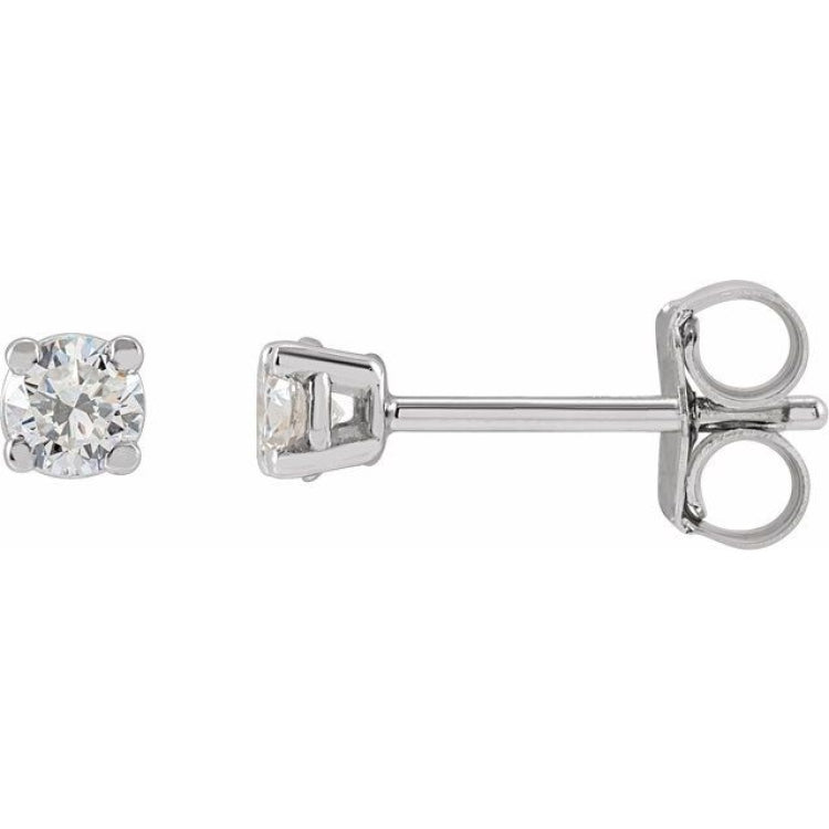 14K White 3 CTW Lab-Grown Diamond Stud Earrings