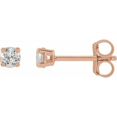 14K Rose Gold 3 CTW Lab-Grown Diamond Earrings
