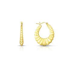 10K Gold Shrimp Earrings