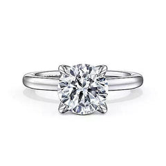 14K 0.08ct-Diamond 2.79CZ Semi-Mount