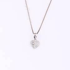 14K .33CT-Diamond Cluster Heart Pendant