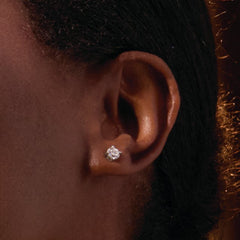 Platinum 3/8 CTW Natural Diamond Earrings