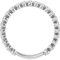 Platinum 3/4 CTW Lab-Grown Diamond Anniversary Band
