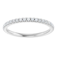 Platinum 1/4 CTW Lab-Grown Diamond Anniversary Band