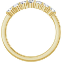 14K Yellow 5/8 CTW Lab-Grown Diamond Anniversary Band