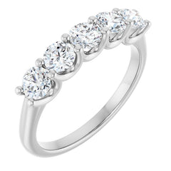 Platinum 1 CTW Lab-Grown Diamond Anniversary Band