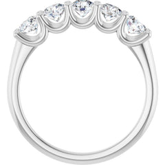 Platinum 1 CTW Lab-Grown Diamond Anniversary Band