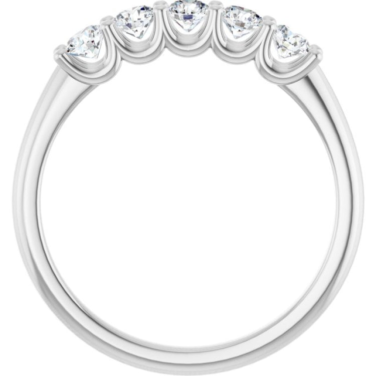 Platinum 1/2 CTW Lab-Grown Diamond Anniversary Band