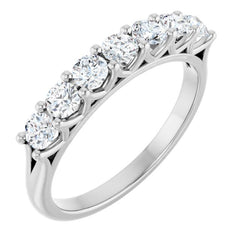 14K White 3/8 CTW Lab-Grown Diamond Anniversary Band