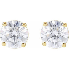 14K Yellow Gold 4 CTW Lab-Grown Diamond Earrings