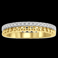 14K 0.20ct Diamond Prong-set Wedding-Band