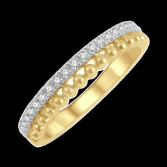 14K 0.20ct Diamond Prong-set Wedding-Band