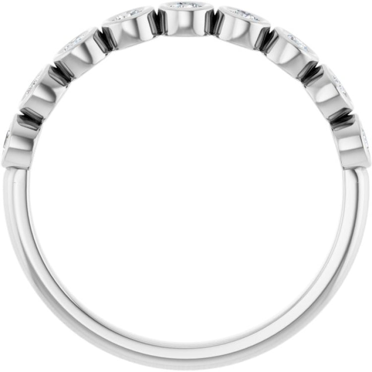 14K White 1/4 CTW Lab-Grown Diamond  Anniversary Band
