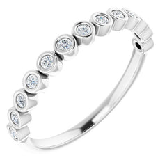 14K White 1/2 CTW Lab-Grown Diamond  Anniversary Band
