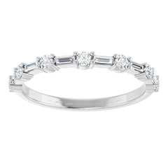 14K White 1/3 CTW Lab-Grown Diamond  Anniversary Band