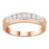 10K .33CT-Diamond Channel-Set Wedding-Band