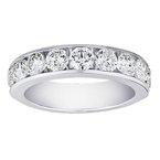 14K 0.75ct Diamond Channel-Set Semi-Mount