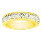 14K 0.75ct Diamond Channel-Set Semi-Mount