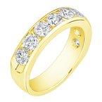 14K 0.75ct Diamond Channel-Set Semi-Mount