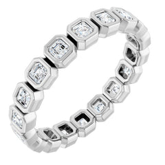 14K White 1/2 CTW Lab-Grown Diamond  Eternity Band Size 5.5