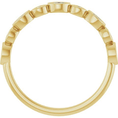 14K Yellow 1/6 CTW Lab-Grown Diamond  Anniversary Band