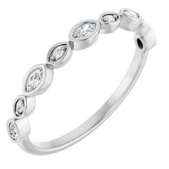 Platinum 1/6 CTW Lab-Grown Diamond  Anniversary Band
