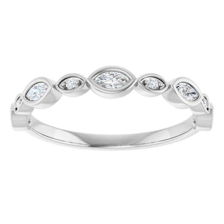14K White 1/4 CTW Lab-Grown Diamond  Anniversary Band