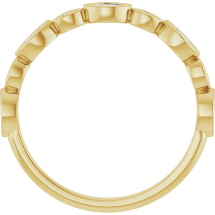 14K Yellow 1/4 CTW Lab-Grown Diamond  Anniversary Band