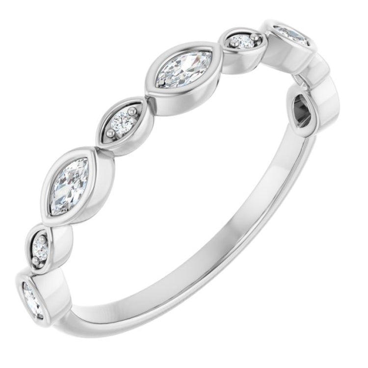 Platinum 1/4 CTW Lab-Grown Diamond  Anniversary Band