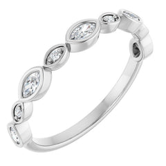 Platinum 1/4 CTW Lab-Grown Diamond  Anniversary Band