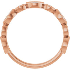 14K Rose 3/8 CTW Lab-Grown Diamond  Anniversary Band