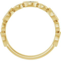 14K Yellow 3/8 CTW Lab-Grown Diamond  Anniversary Band