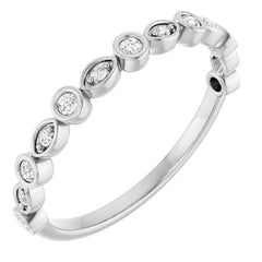 14K White 1/6 CTW Lab-Grown Diamond  Anniversary Band