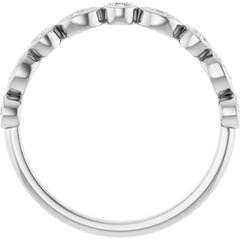 14K White 1/5 CTW Lab-Grown Diamond  Anniversary Band
