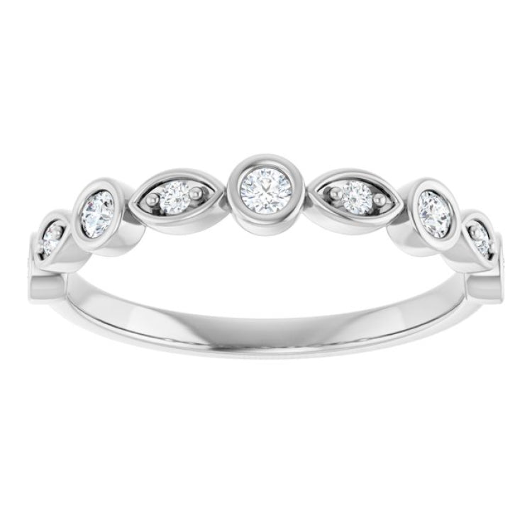 14K White 1/5 CTW Lab-Grown Diamond  Anniversary Band
