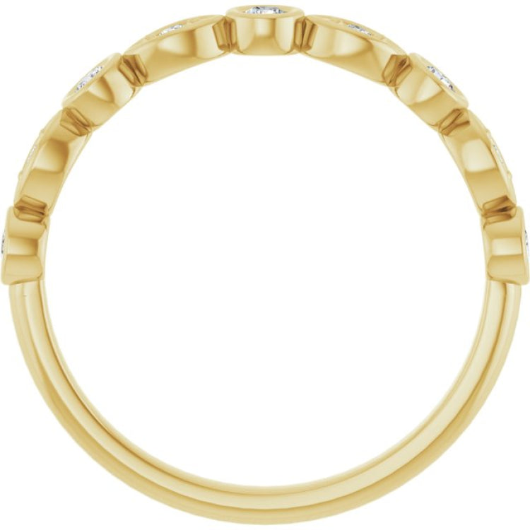 14K Yellow 1/5 CTW Lab-Grown Diamond  Anniversary Band