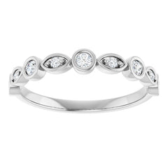 Platinum 1/5 CTW Lab-Grown Diamond  Anniversary Band