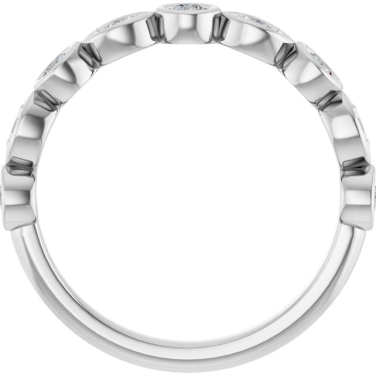 14K White 1/3 CTW Lab-Grown Diamond  Anniversary Band
