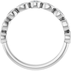 14K White 1/3 CTW Lab-Grown Diamond  Anniversary Band