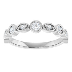 14K White 1/3 CTW Lab-Grown Diamond  Anniversary Band