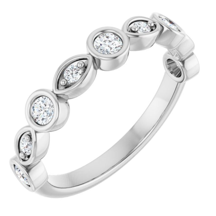Platinum 1/3 CTW Lab-Grown Diamond  Anniversary Band