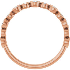 14K Rose 1/3 CTW Lab-Grown Diamond  Anniversary Band