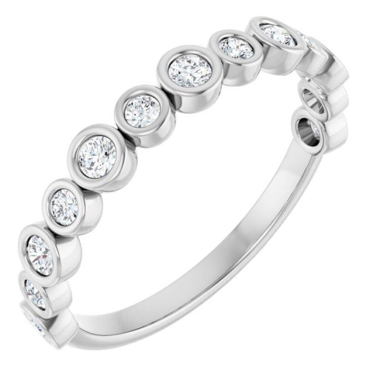 14K White 1/3 CTW Lab-Grown Diamond  Anniversary Band