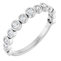 14K White 1/3 CTW Lab-Grown Diamond  Anniversary Band