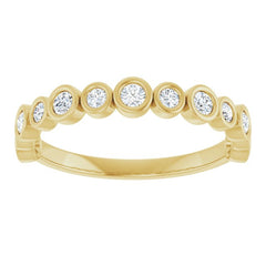 14K Yellow 1/3 CTW Lab-Grown Diamond  Anniversary Band
