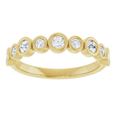 14K Yellow 3/8 CTW Lab-Grown Diamond  Anniversary Band