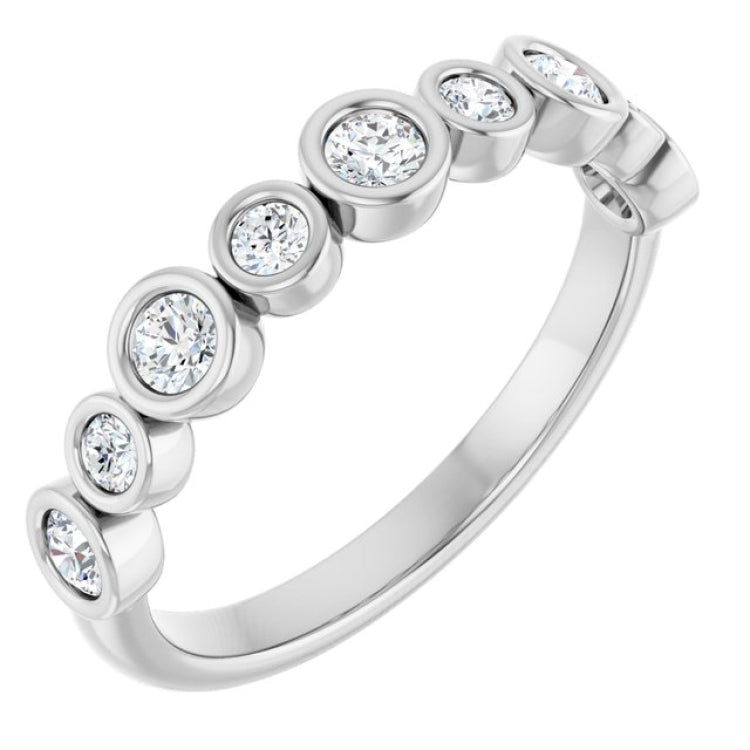 Platinum 3/8 CTW Lab-Grown Diamond  Anniversary Band