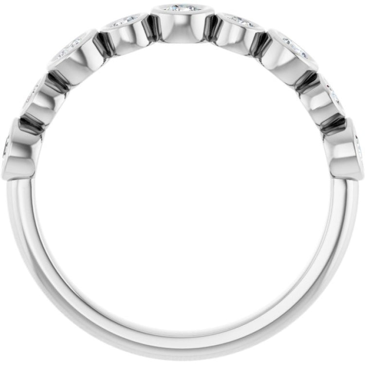 Platinum 3/8 CTW Lab-Grown Diamond  Anniversary Band