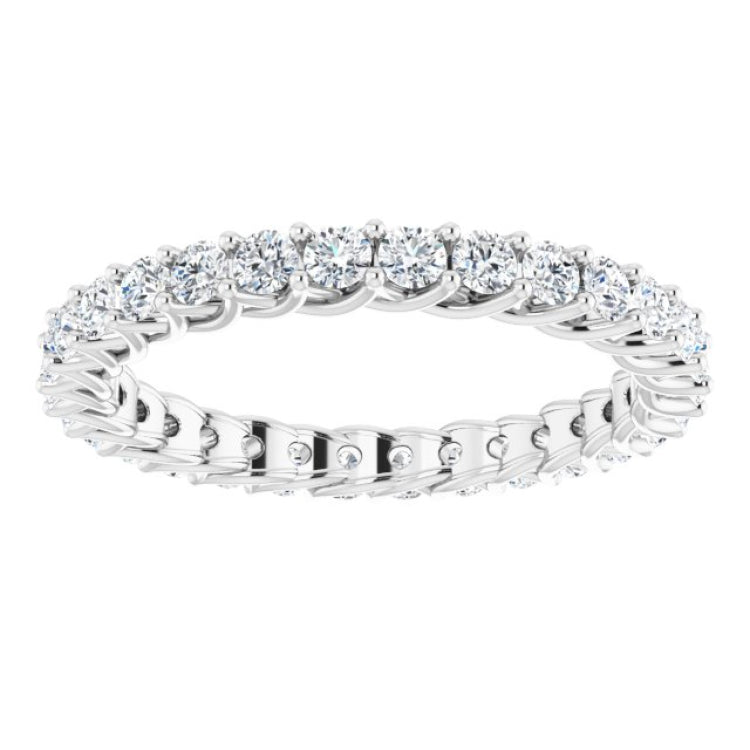14K White 9/10 CTW Lab-Grown Diamond  Eternity Band
